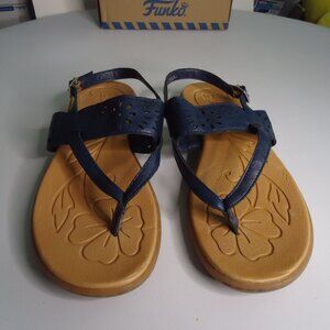 BOC Born Concept Sandals Womens 8M Clearwater Casual Thong Slingback Z40634 Blue